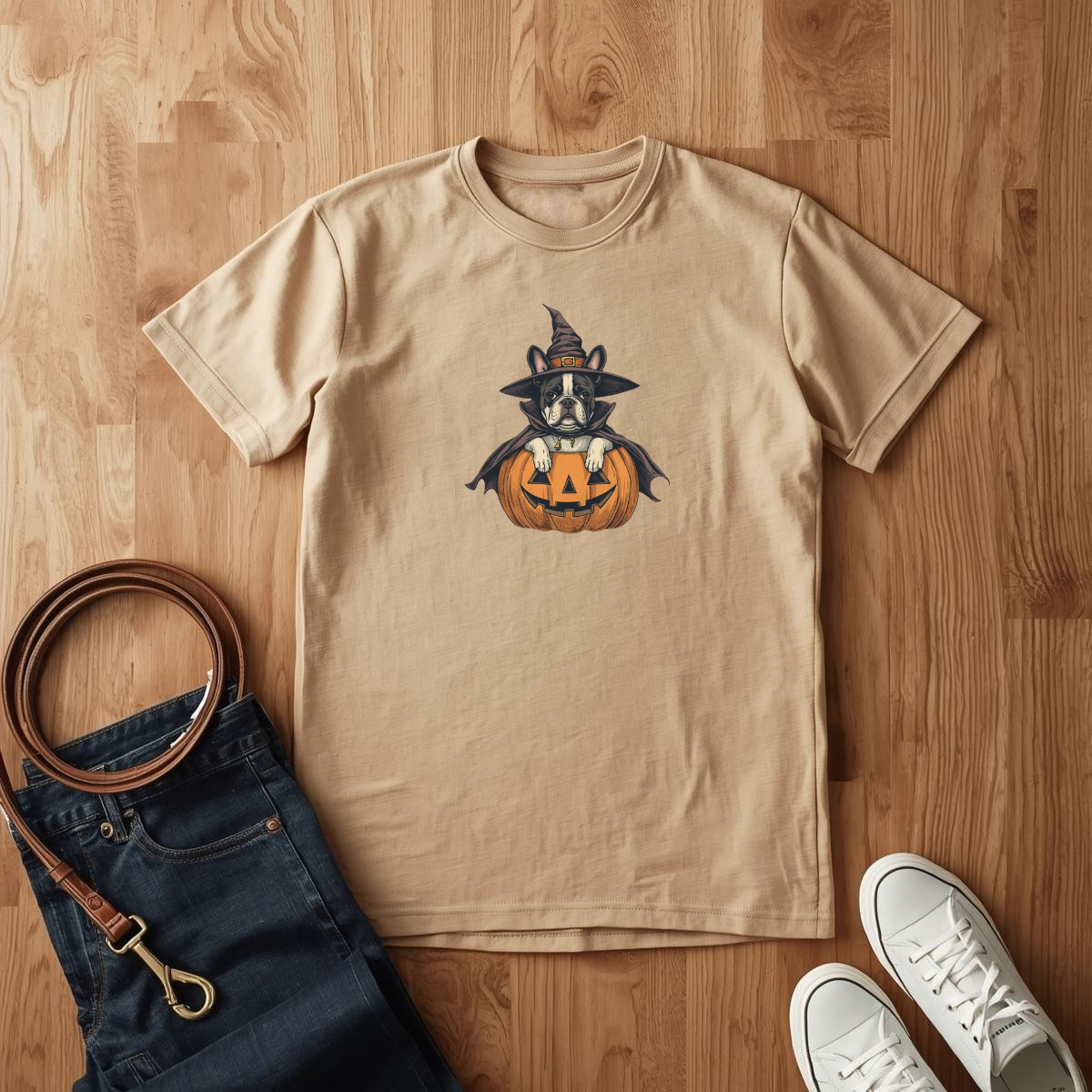 Frenchie Happy Halloween - T-Shirt