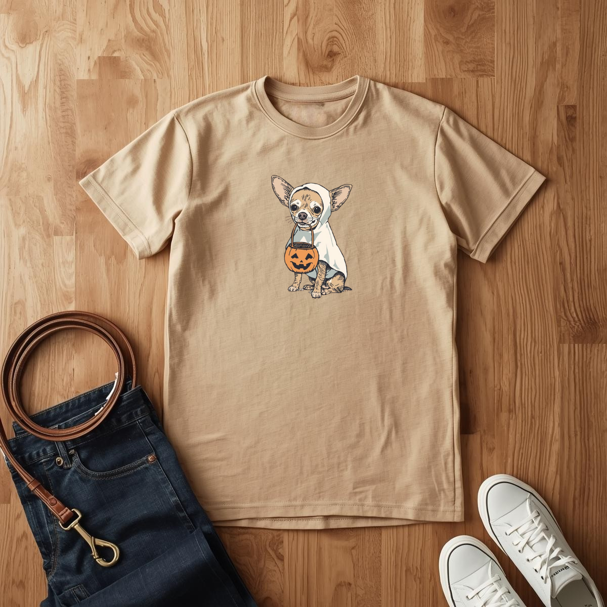 Chihuahua Ghost- T-Shirt