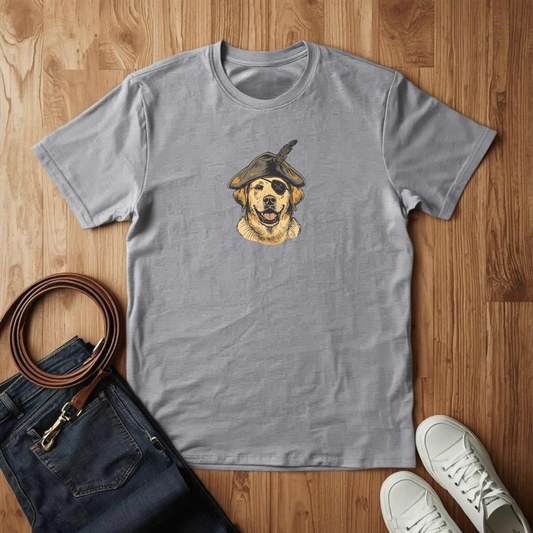 Yellow Lab Pirate- T-Shirt