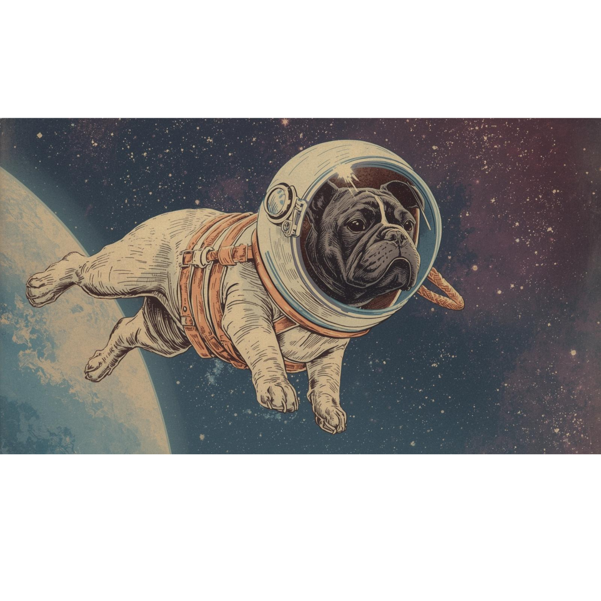 French Bulldog Astronaut - T-Shirt