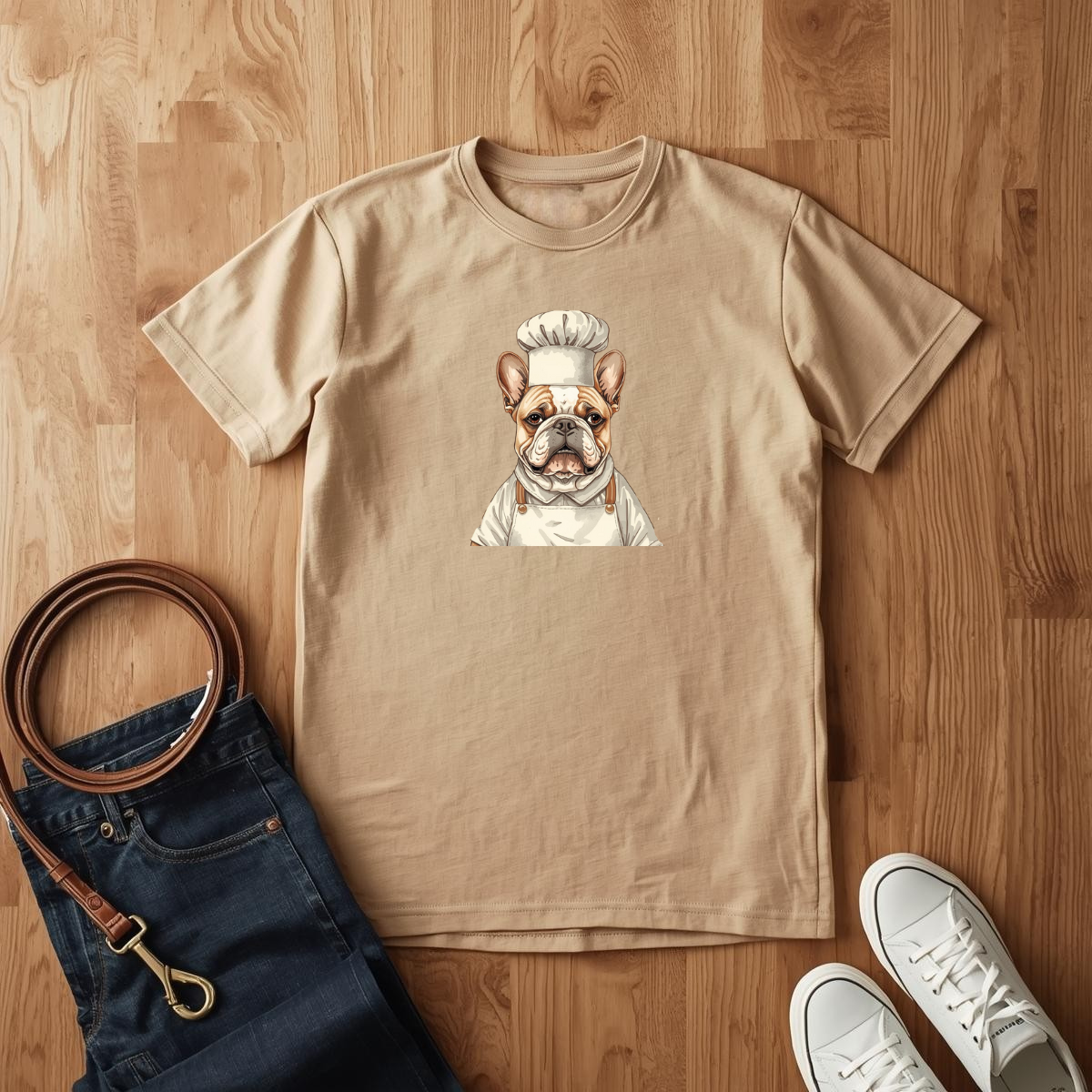 French Bulldog Chef- T-Shirt