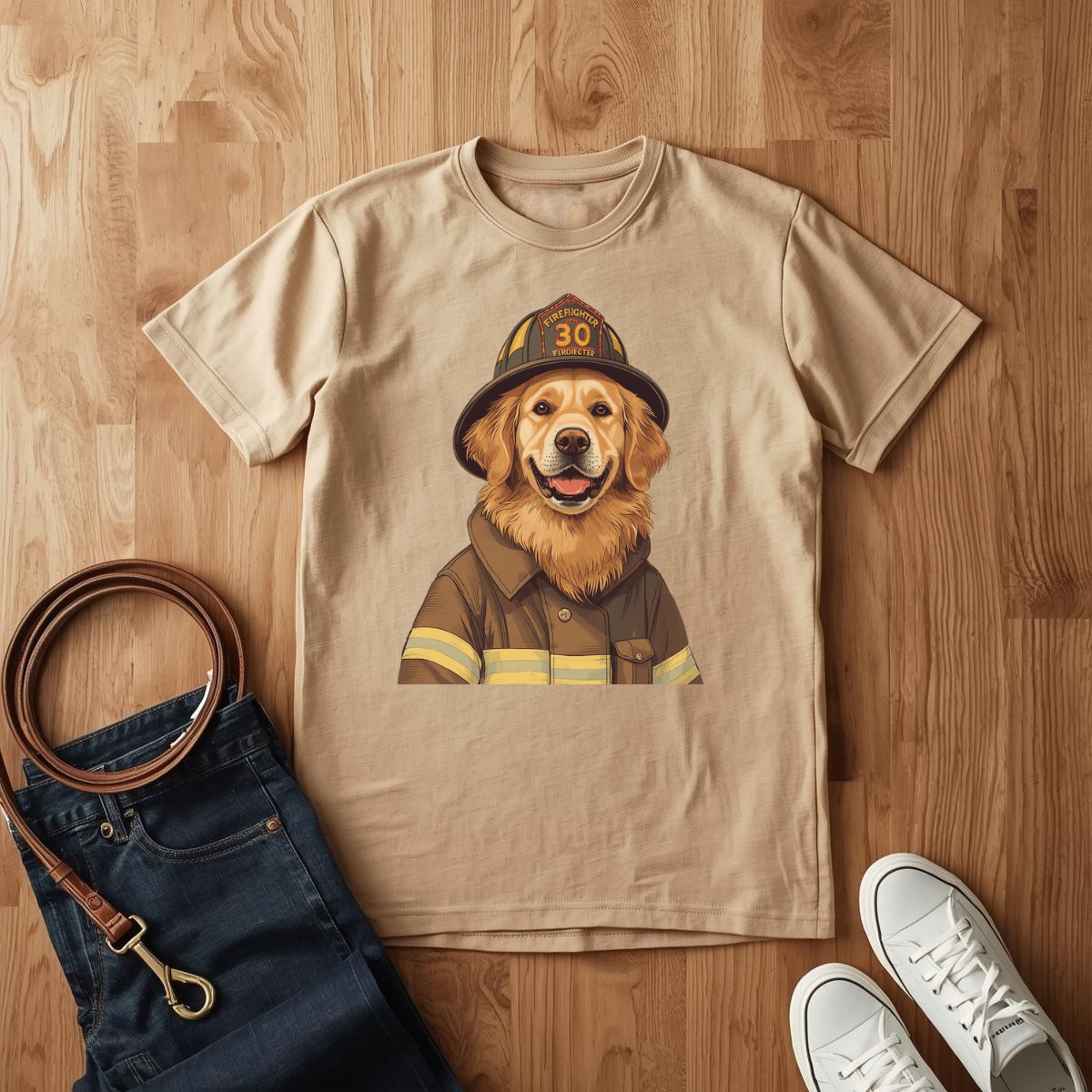 Golden Firefighter - T-Shirt