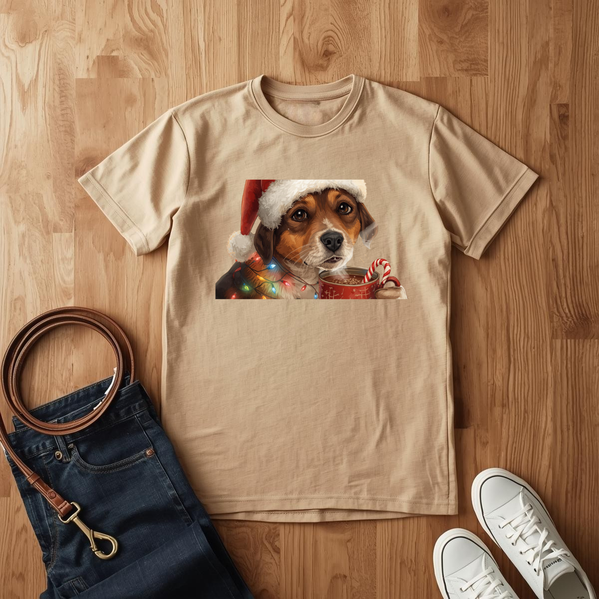Christmas Pup- T-Shirt
