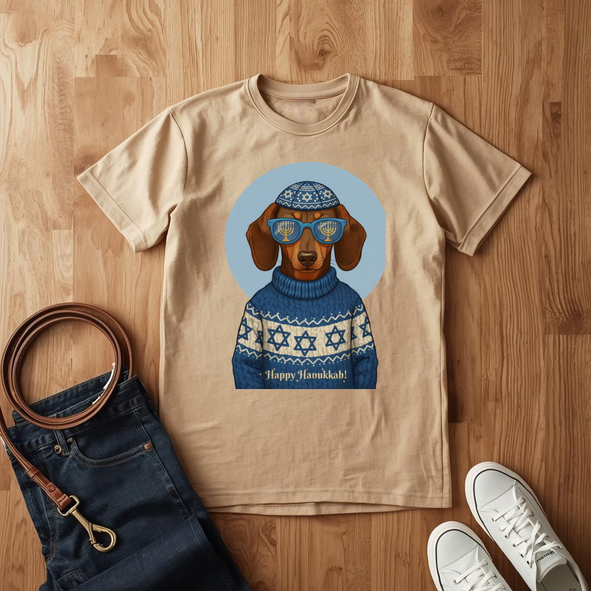 Dachshund Hanukkah- T-Shirt