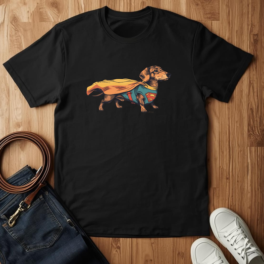 Dachshund Superman - T-Shirt