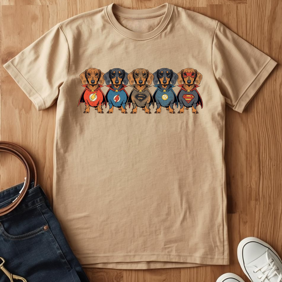 Dachshund Super Squad - T-Shirt