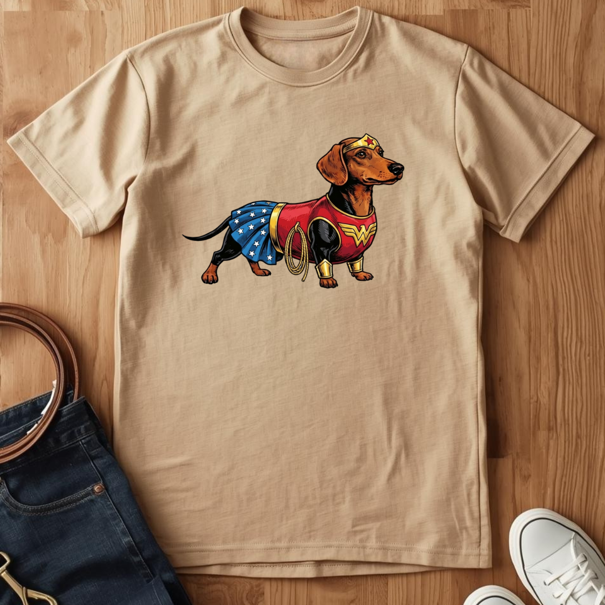 Wonder Dachshund- T-Shirt