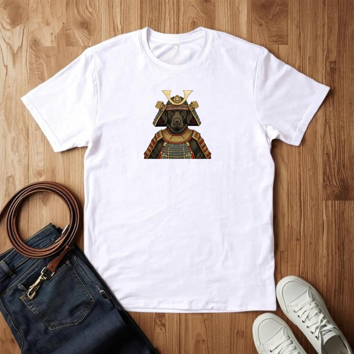 Black Lab Samurai- T-Shirt