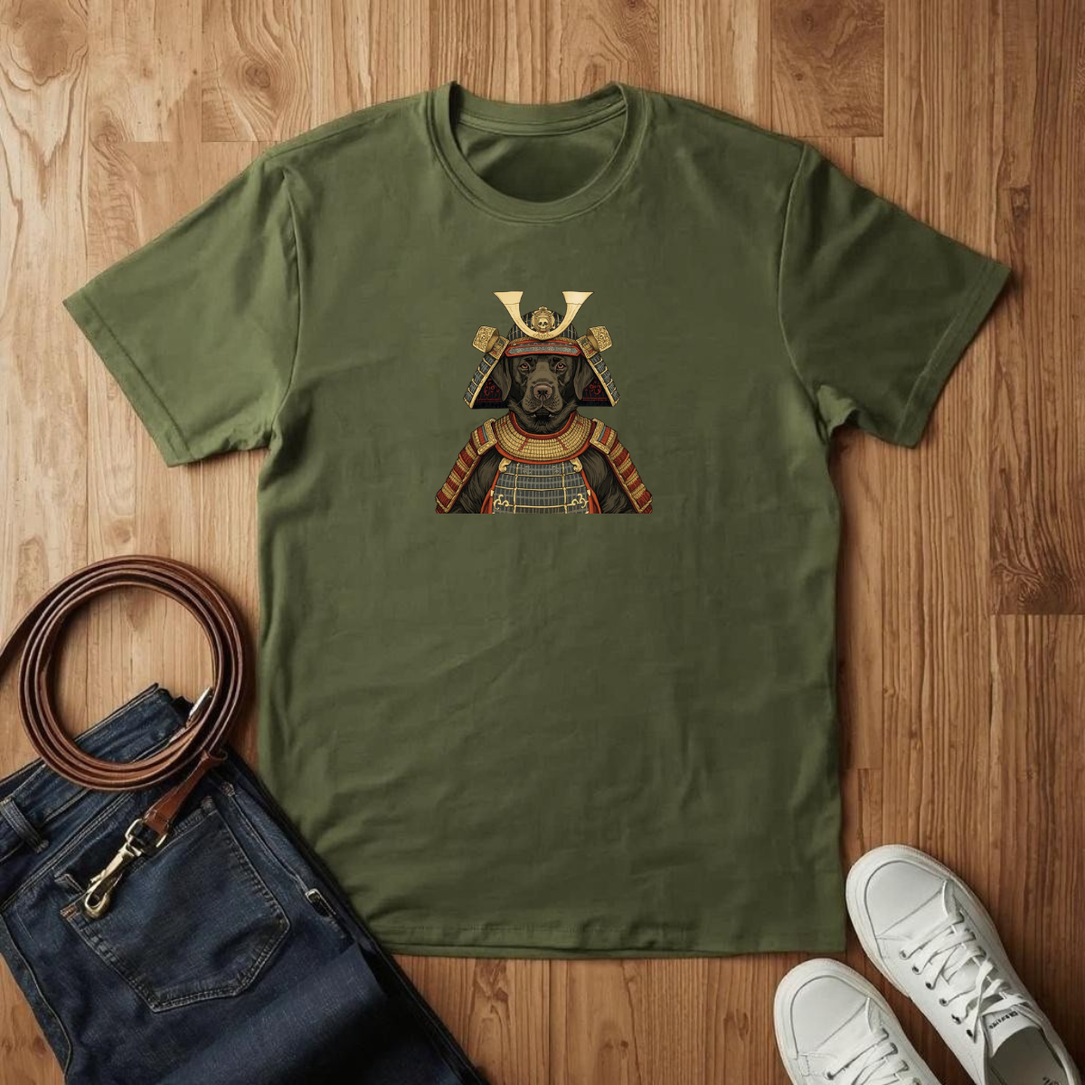 Black Lab Samurai- T-Shirt