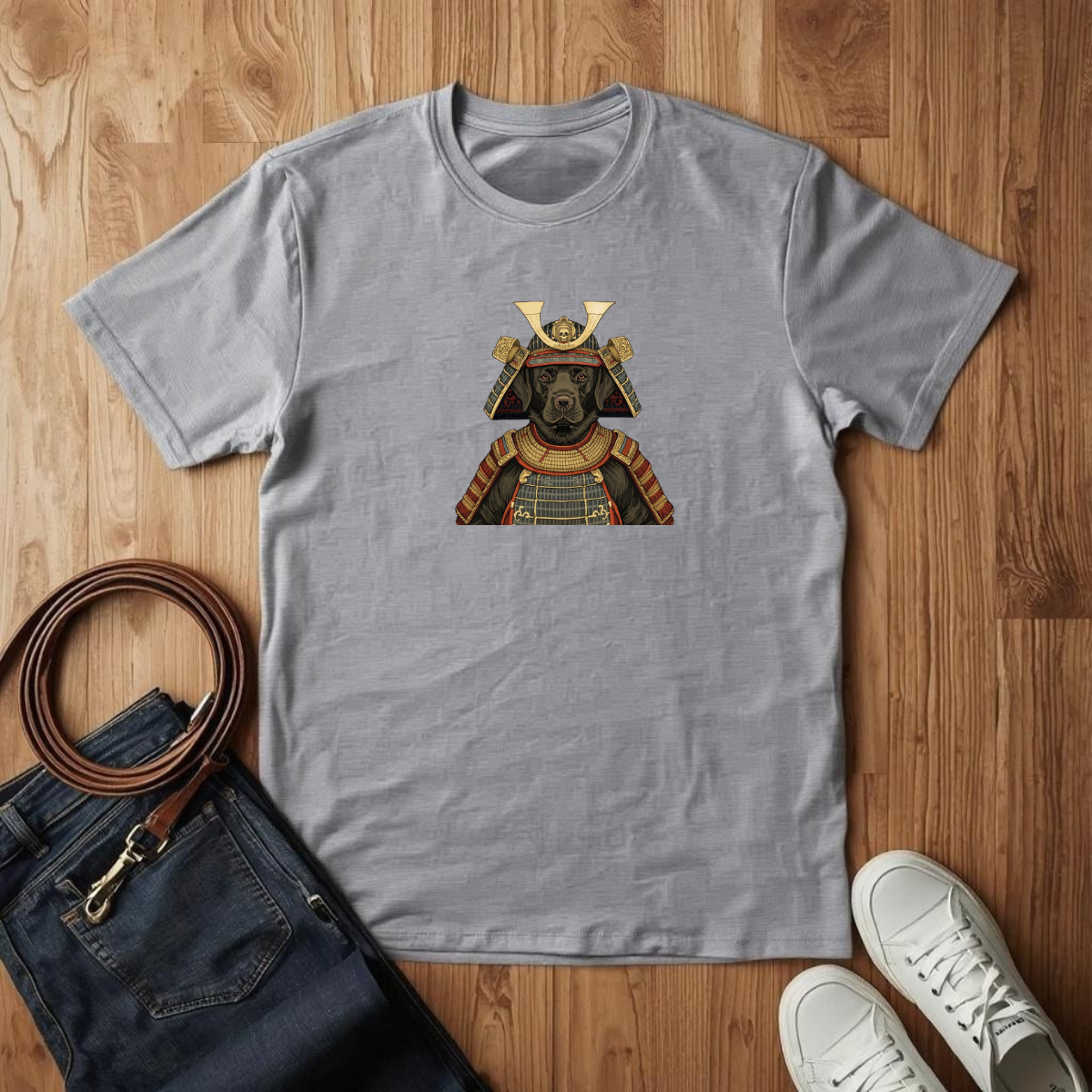 Black Lab Samurai- T-Shirt