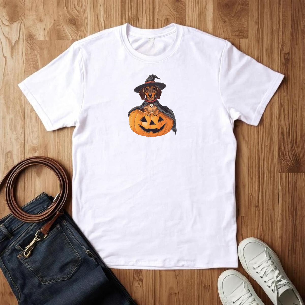 Dachshund Happy Halloween - T-Shirt