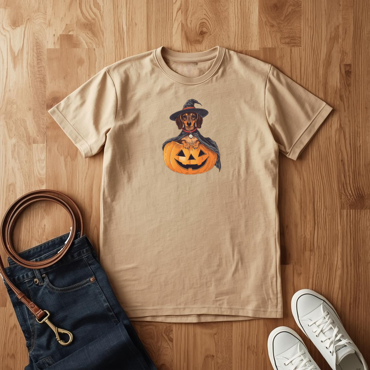 Dachshund Happy Halloween - T-Shirt