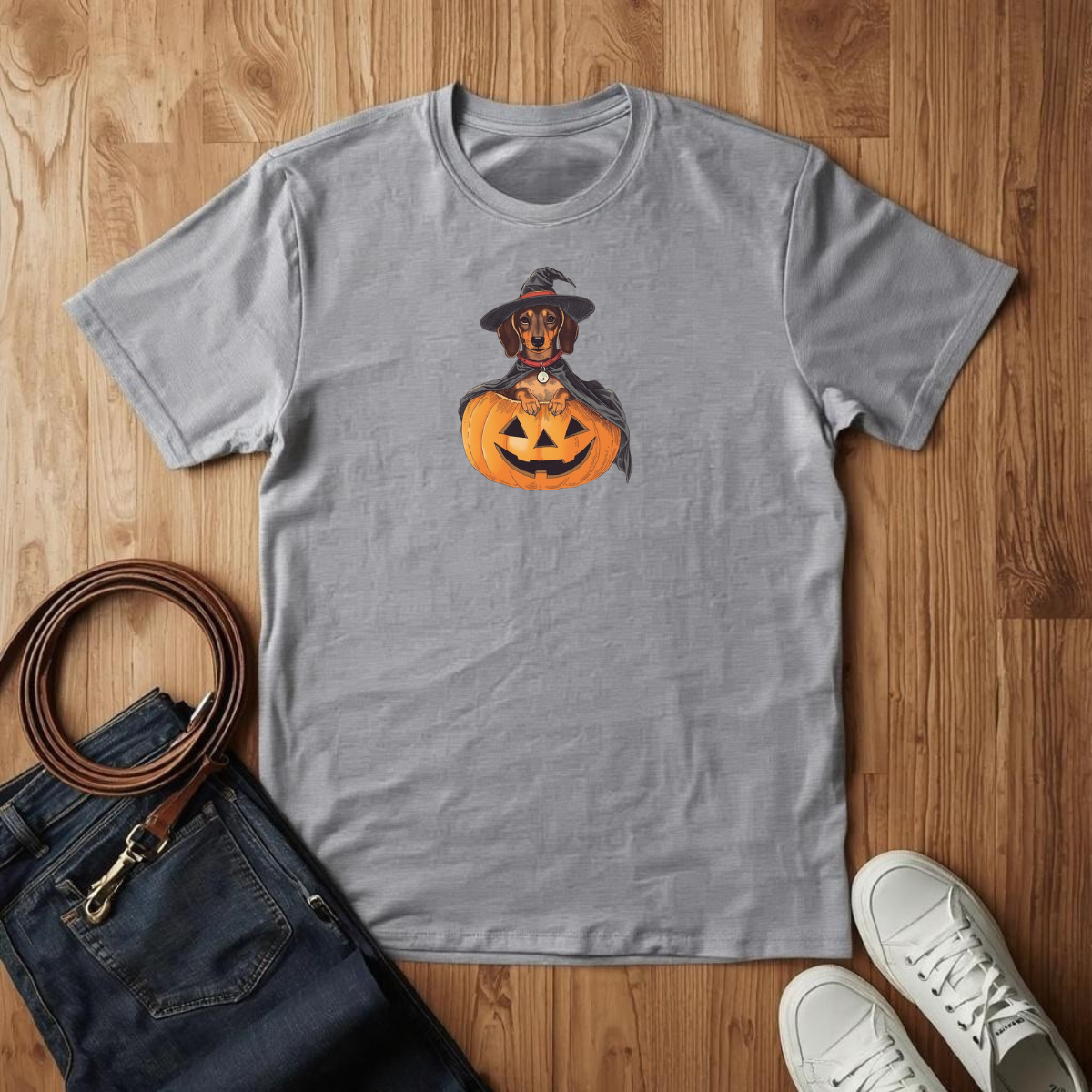 Dachshund Happy Halloween - T-Shirt