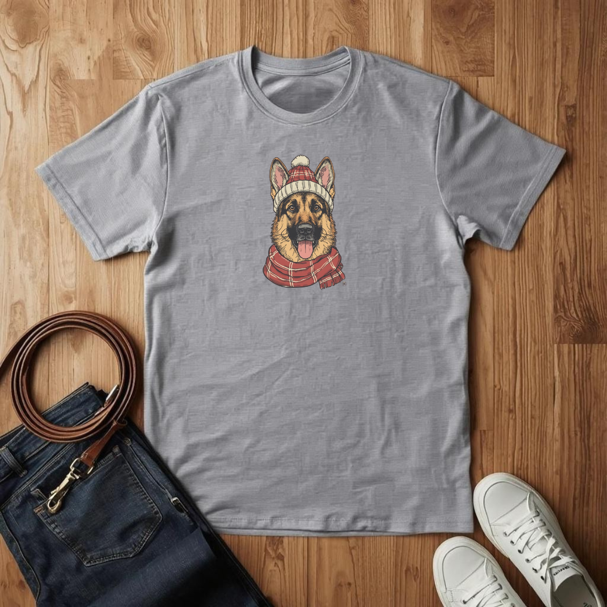 German Shepard Winter Beanie - T-Shirt