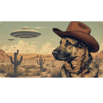 German Shepard Cowboy - T-Shirt