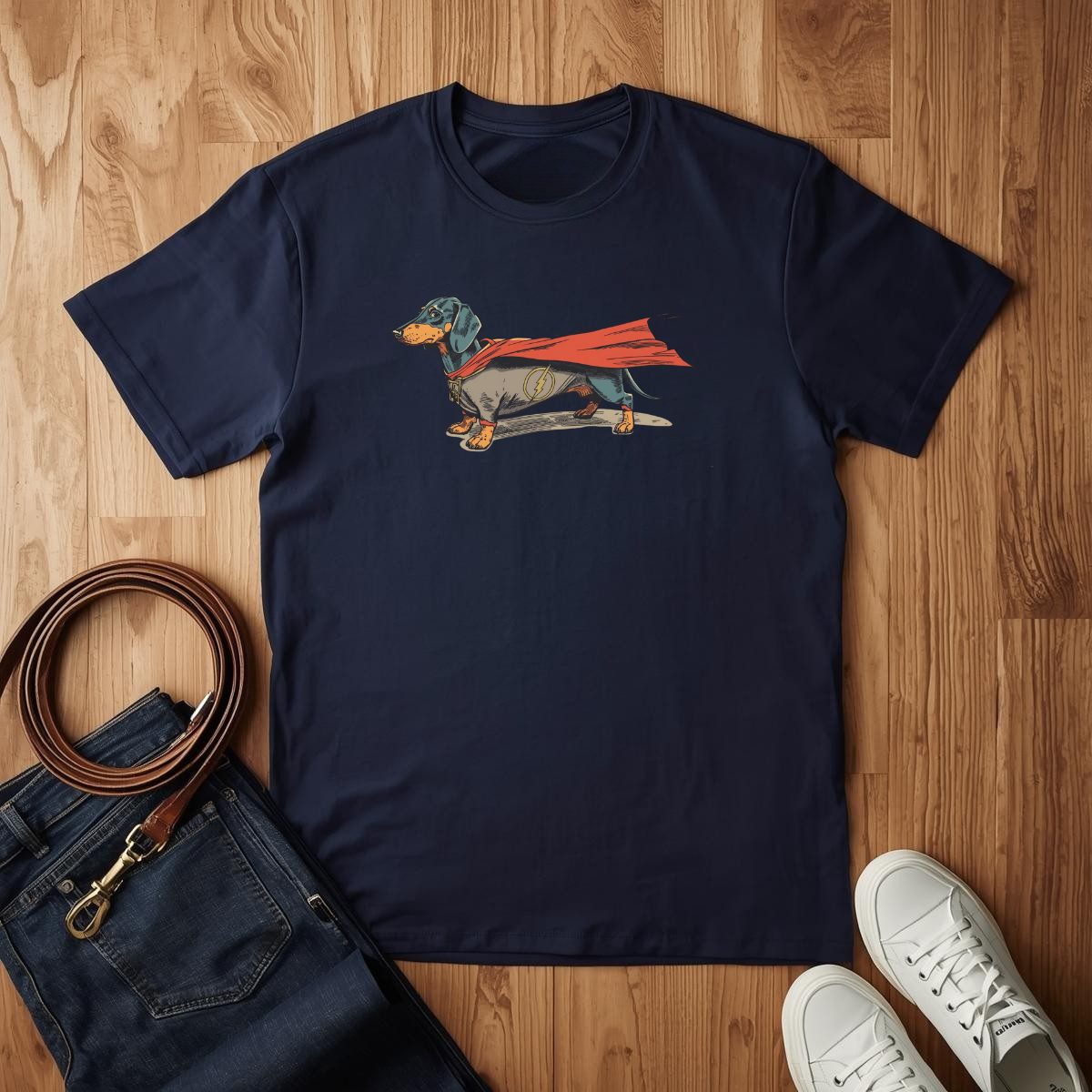 Dachshund Superhero- T-Shirt