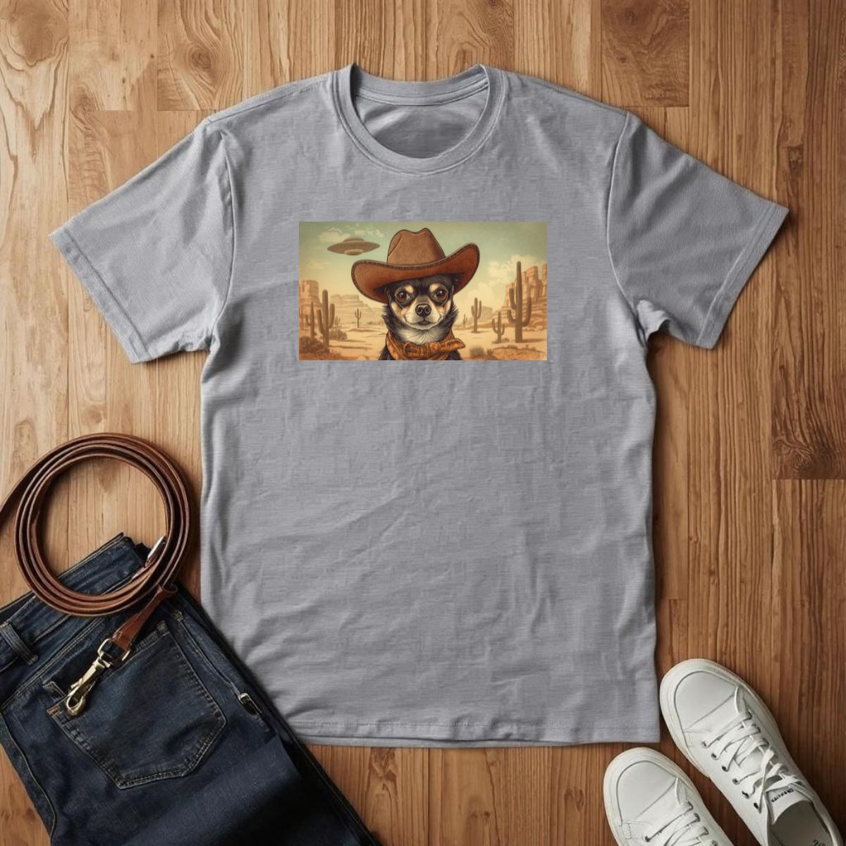 Chihuahua Space Cowboy - T-Shirt
