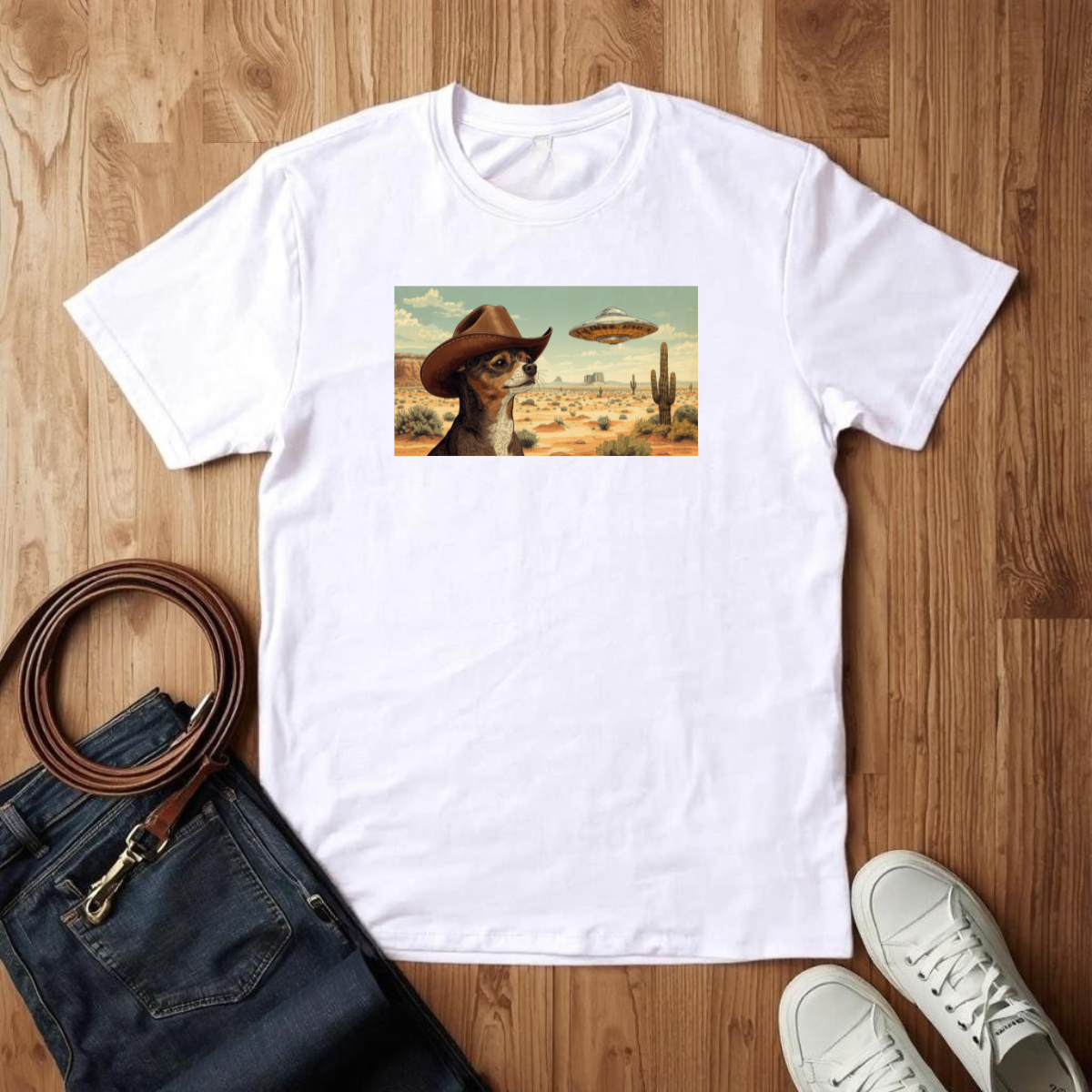 Chihuahua Wild West Cowboy - T-Shirt