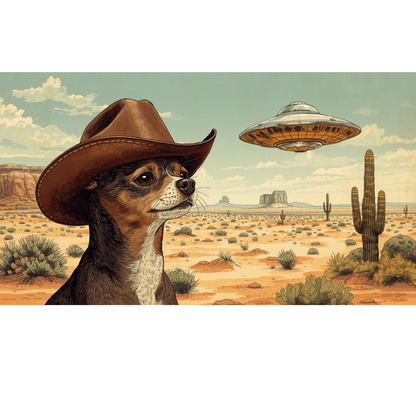 Chihuahua Wild West Cowboy - T-Shirt