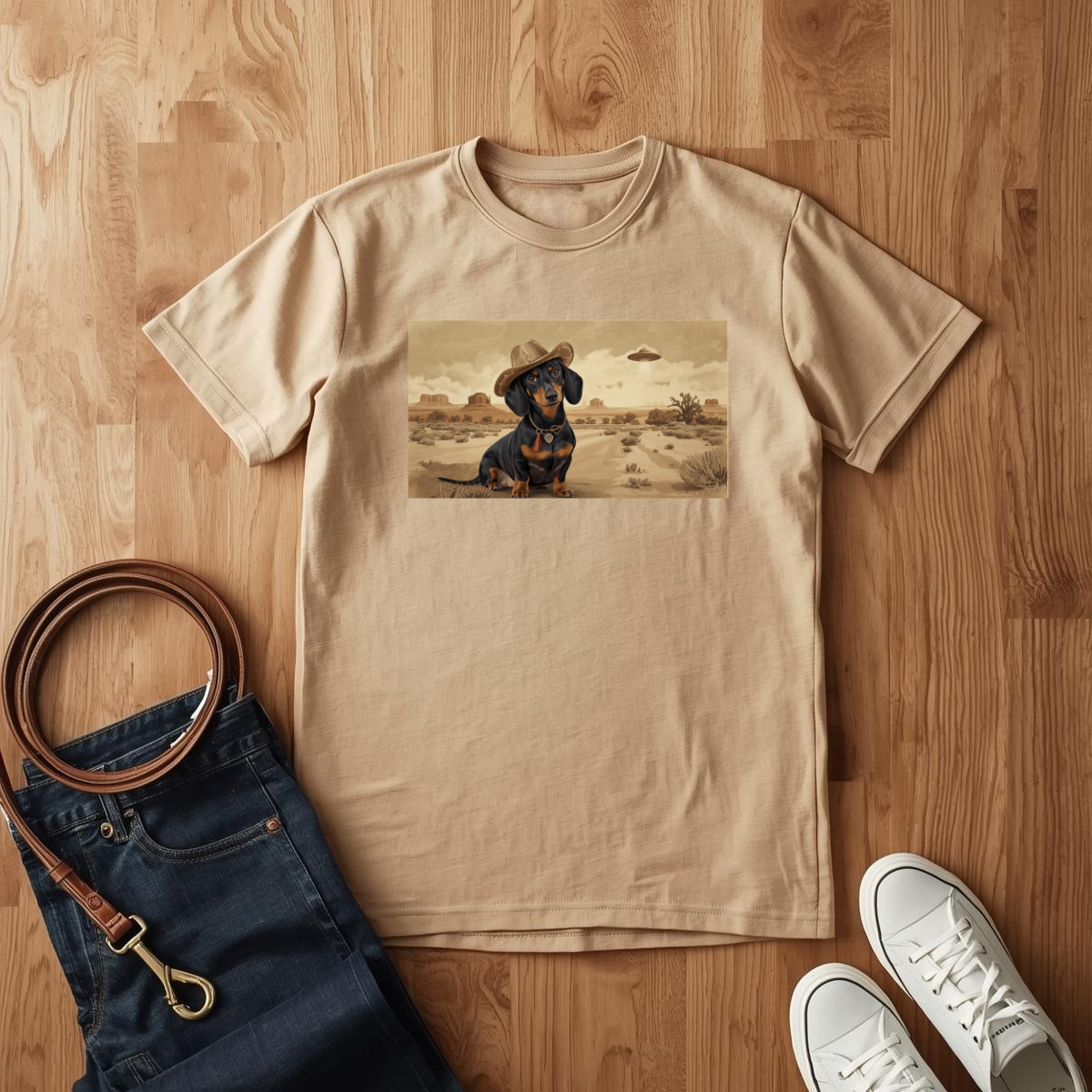 Dachshund Wild West - T-Shirt