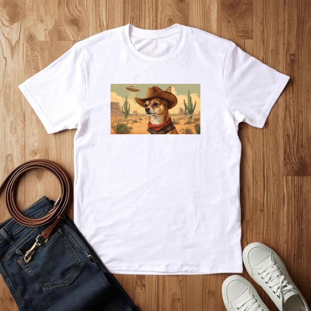 Chihuahua Western Cowboy - T-Shirt