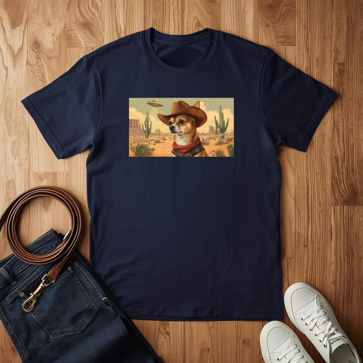 Chihuahua Western Cowboy - T-Shirt