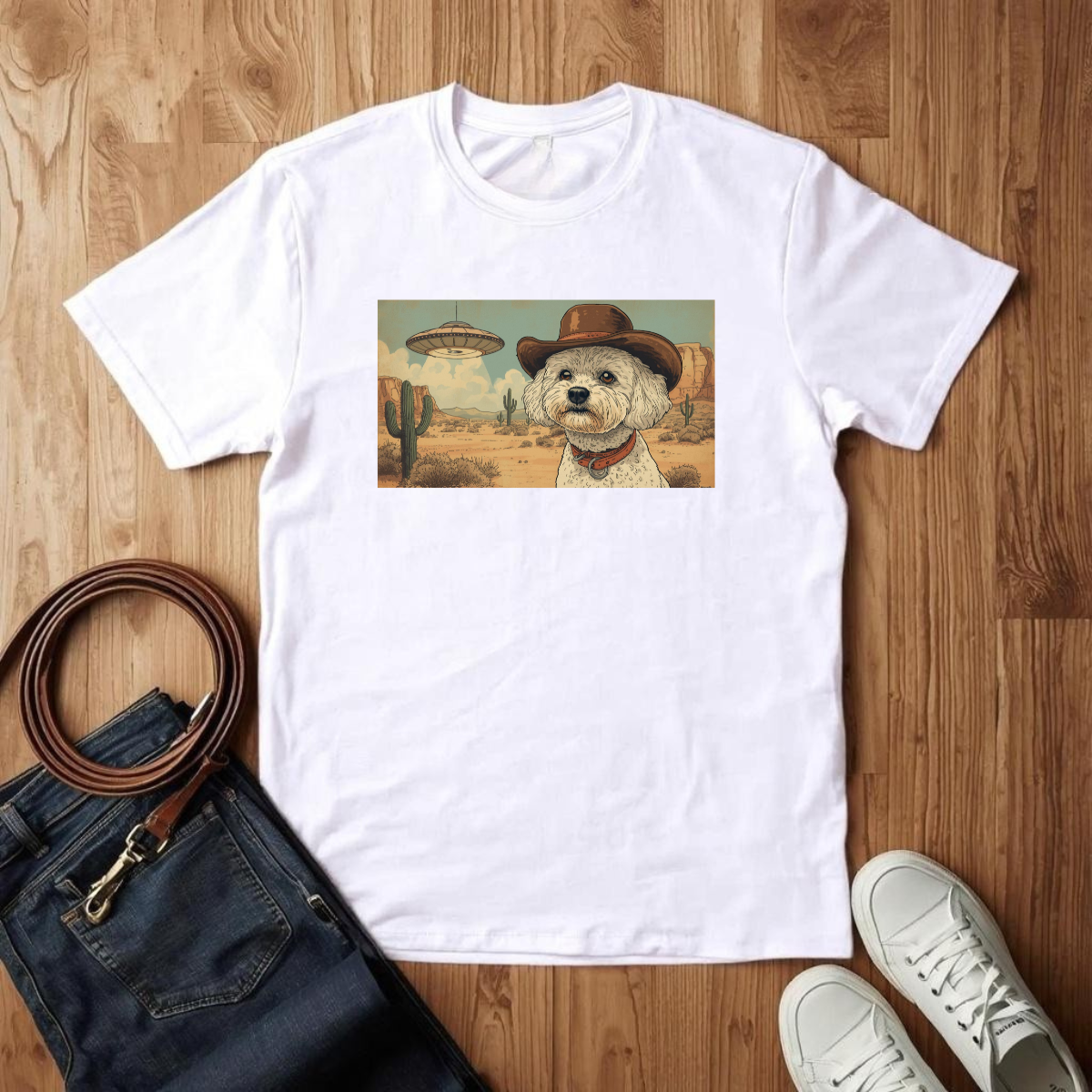 Bichon Cowboy- T-Shirt