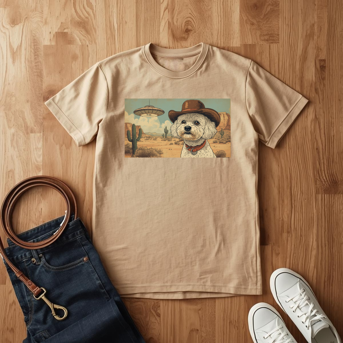 Bichon Cowboy- T-Shirt
