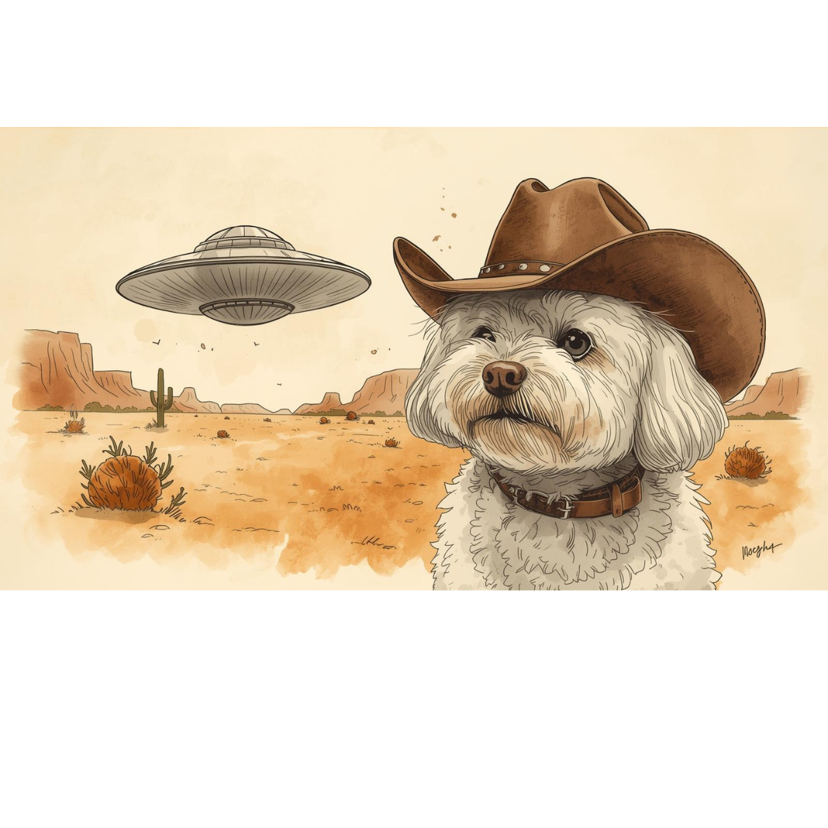 Bichon Space Cowboy - T-Shirt