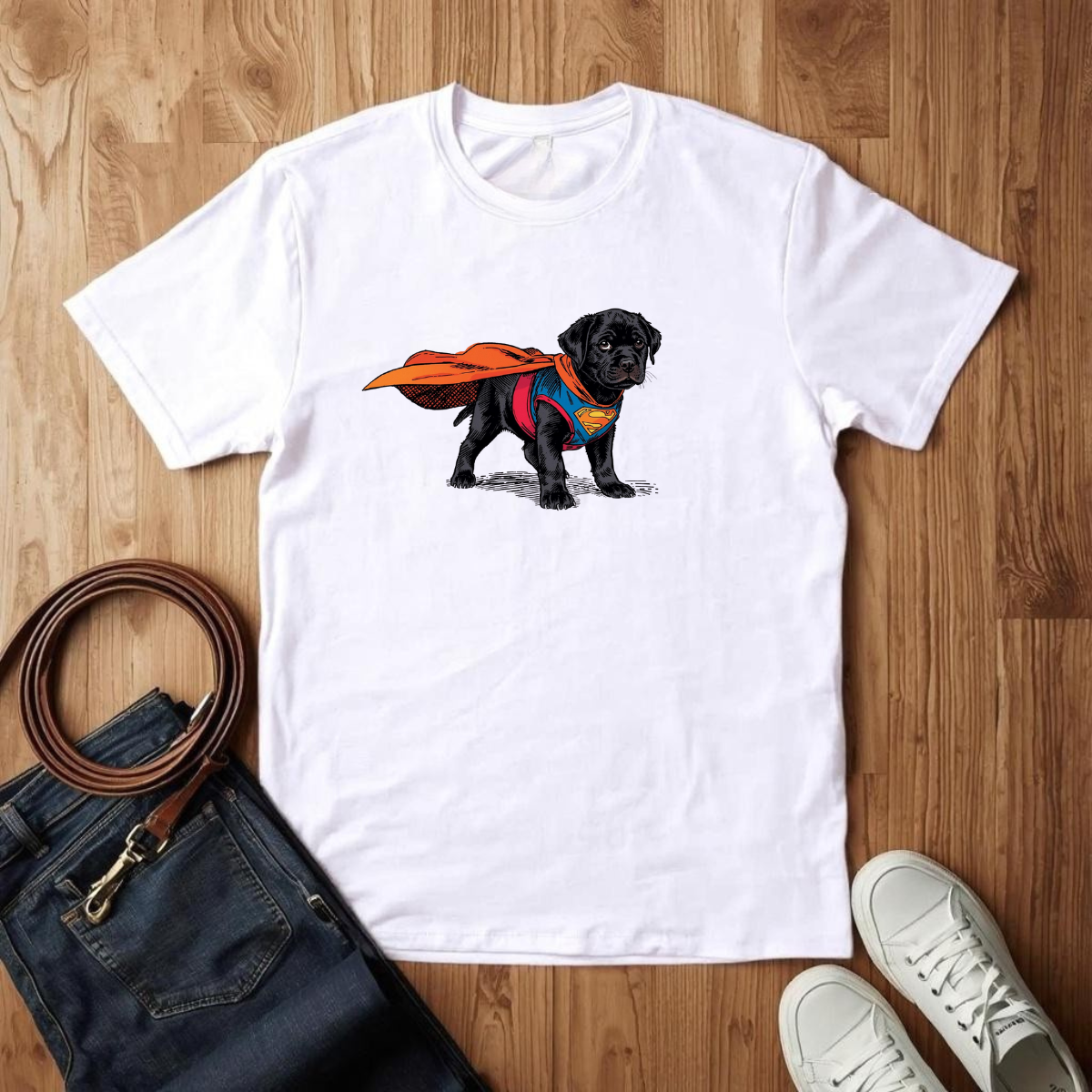 Black Lab Superhero - T-Shirt
