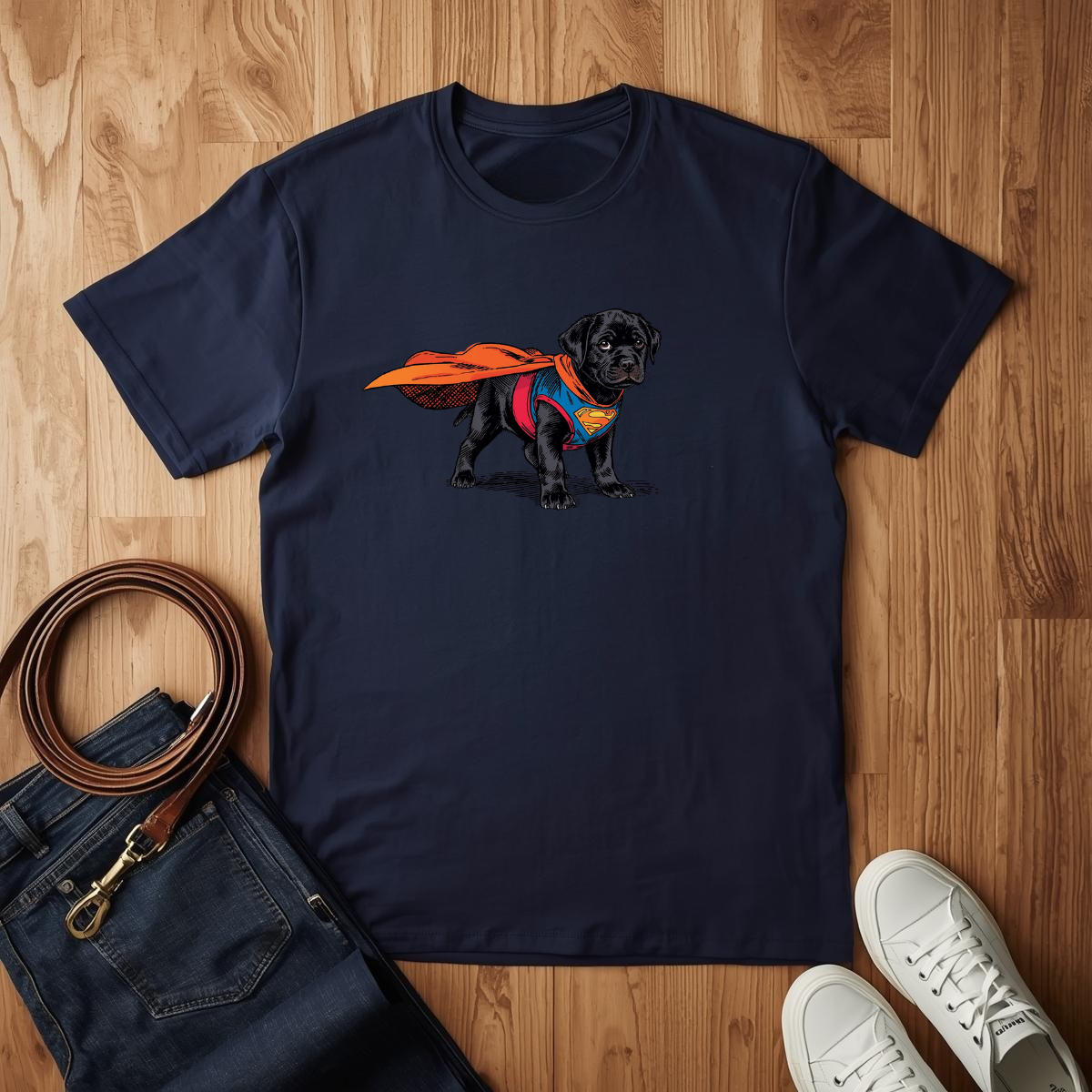 Black Lab Superhero - T-Shirt