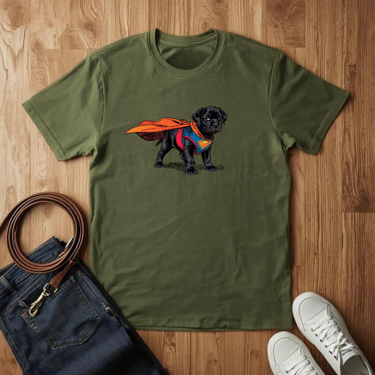 Black Lab Superhero - T-Shirt