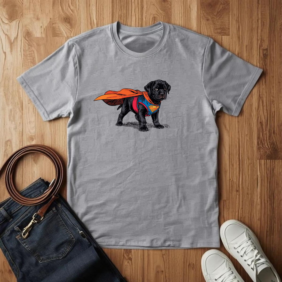Black Lab Superhero - T-Shirt