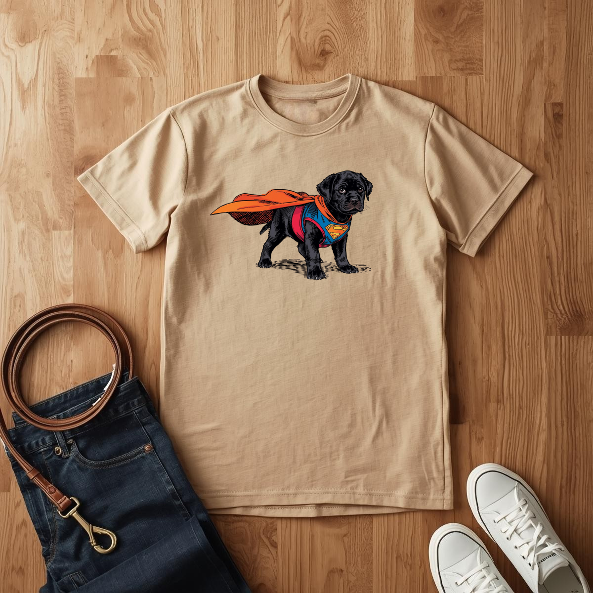 Black Lab Superhero - T-Shirt