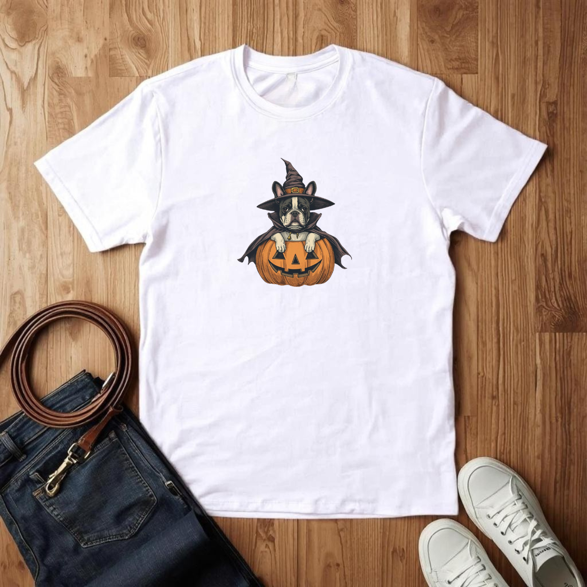 Frenchie Happy Halloween - T-Shirt