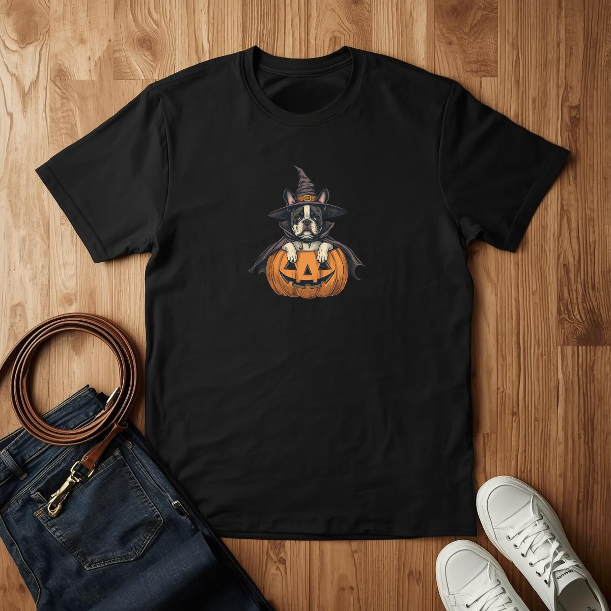 Frenchie Happy Halloween - T-Shirt
