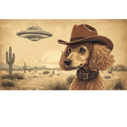 Poodle Wild West- T-Shirt