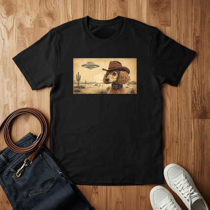 Poodle Wild West- T-Shirt