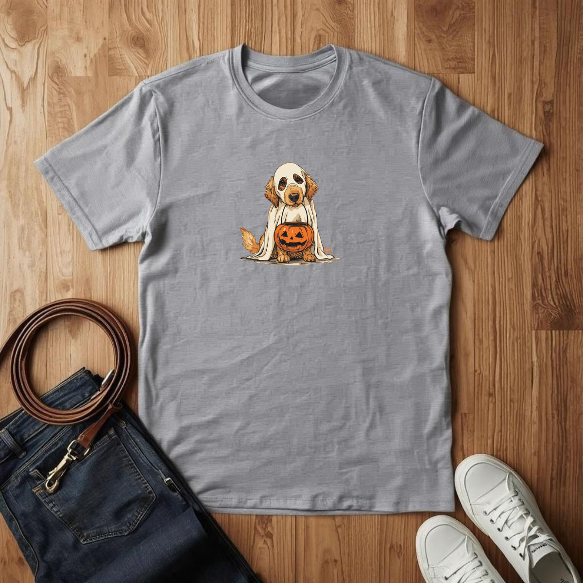Golden Retriever Ghost- T-Shirt