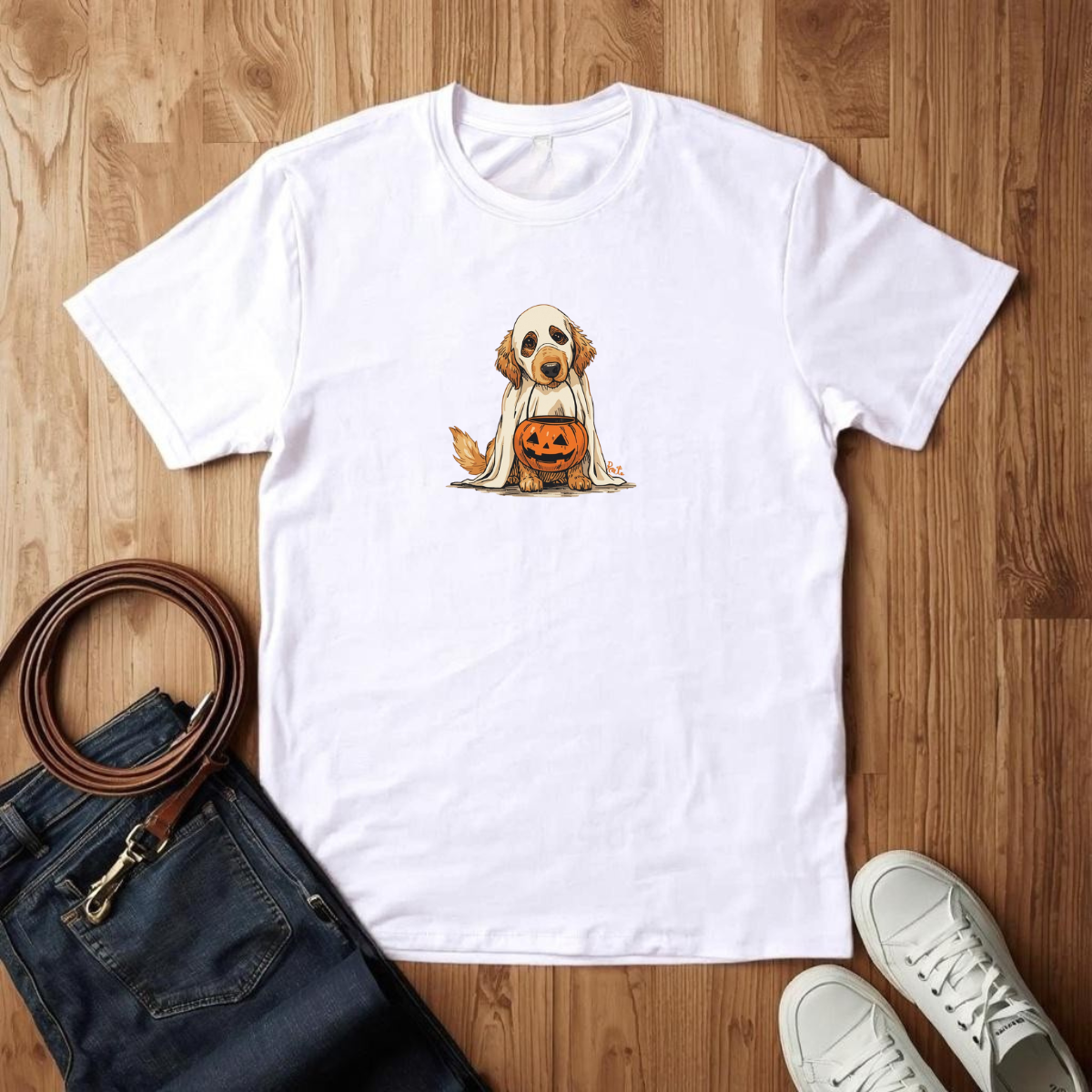 Golden Retriever Ghost- T-Shirt