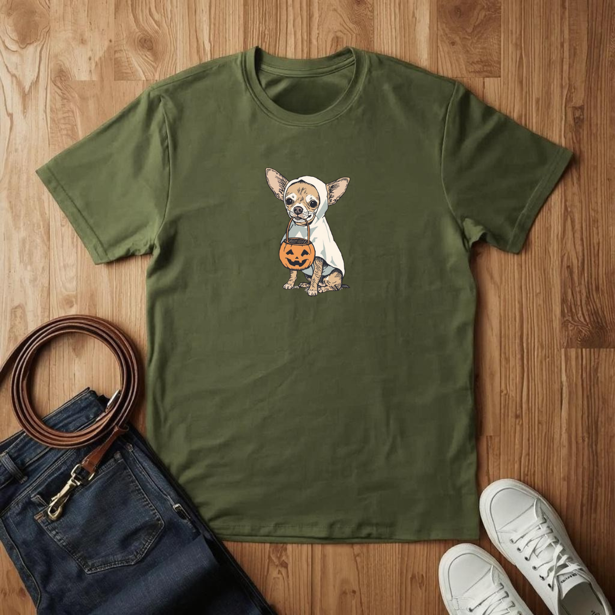 Chihuahua Ghost- T-Shirt