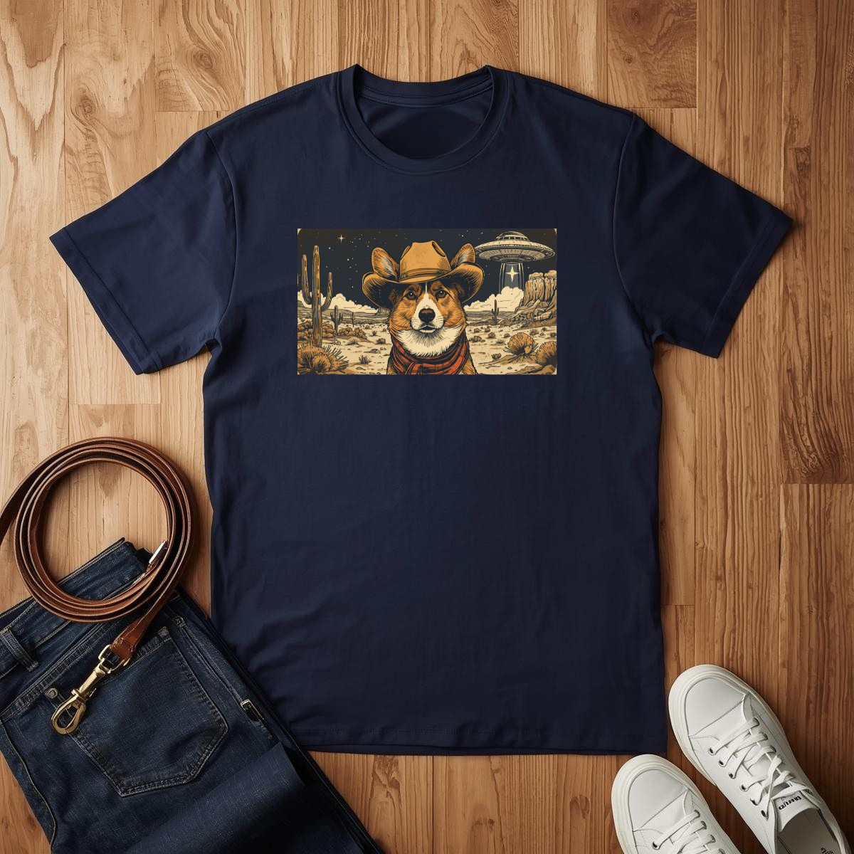 Corgi Cowboy - T-Shirt