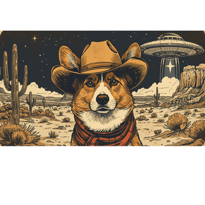 Corgi Cowboy - T-Shirt