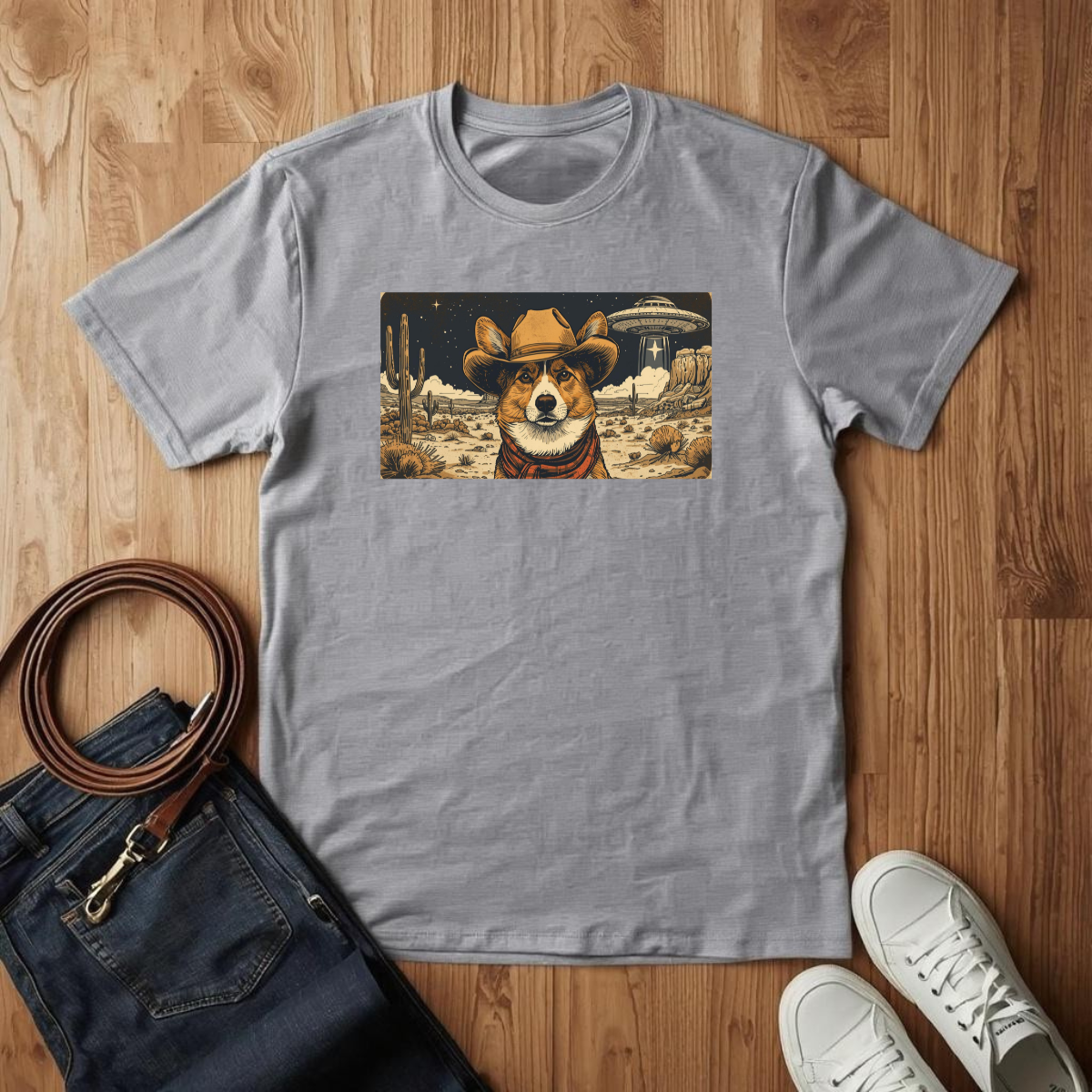 Corgi Cowboy - T-Shirt