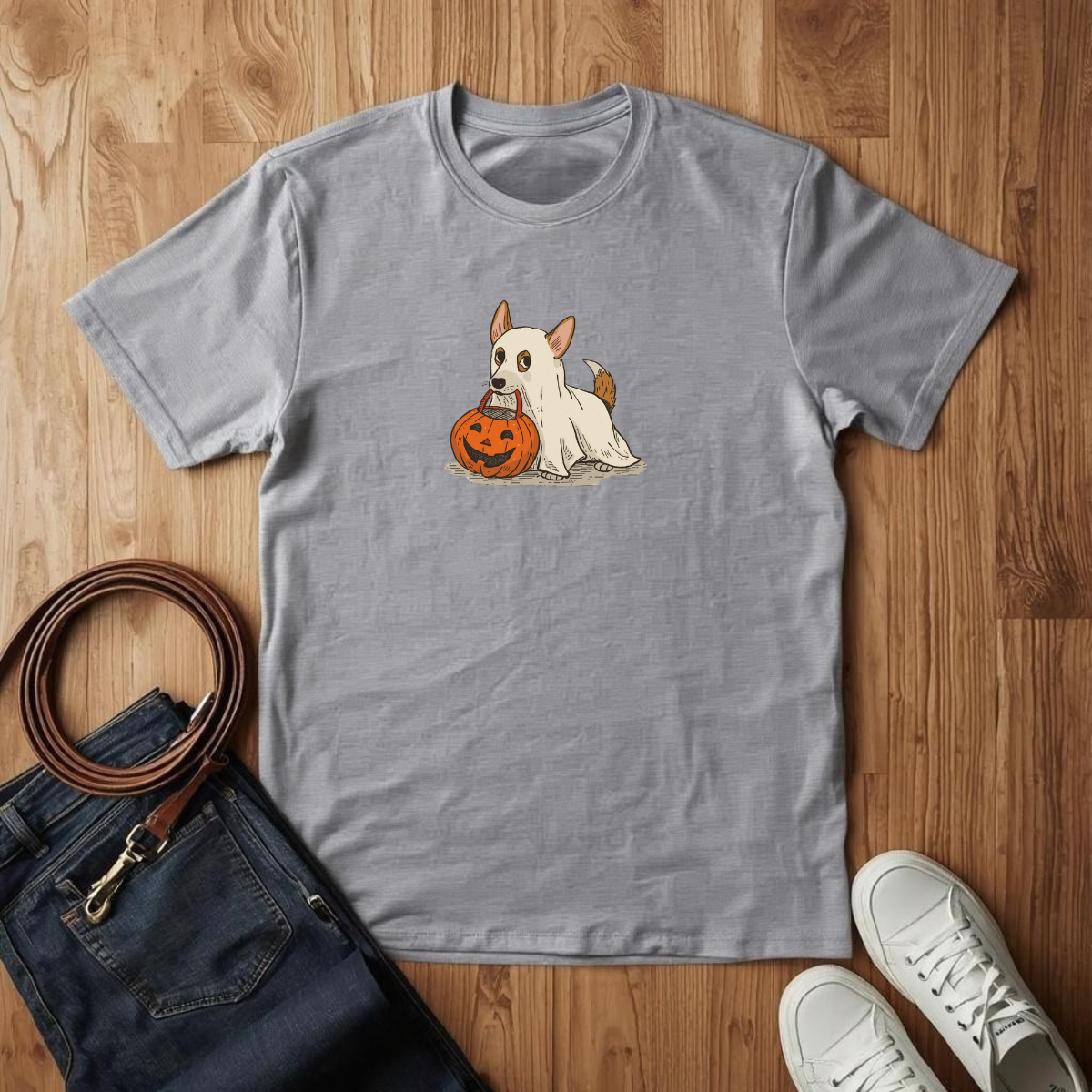 Corgi Ghost- T-Shirt