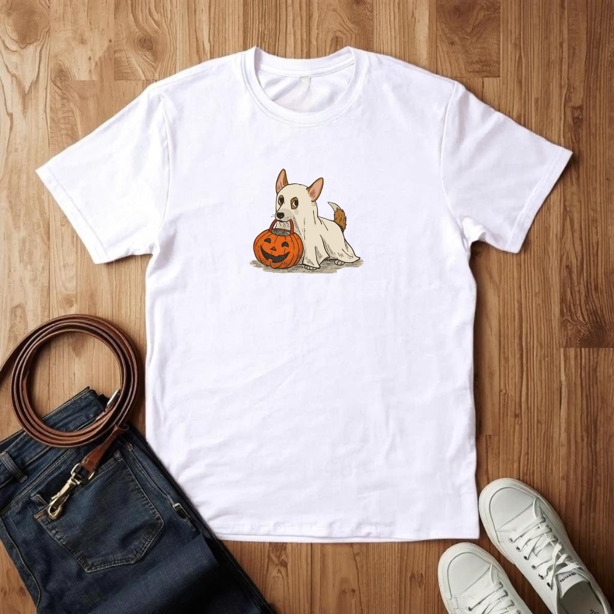 Corgi Ghost- T-Shirt