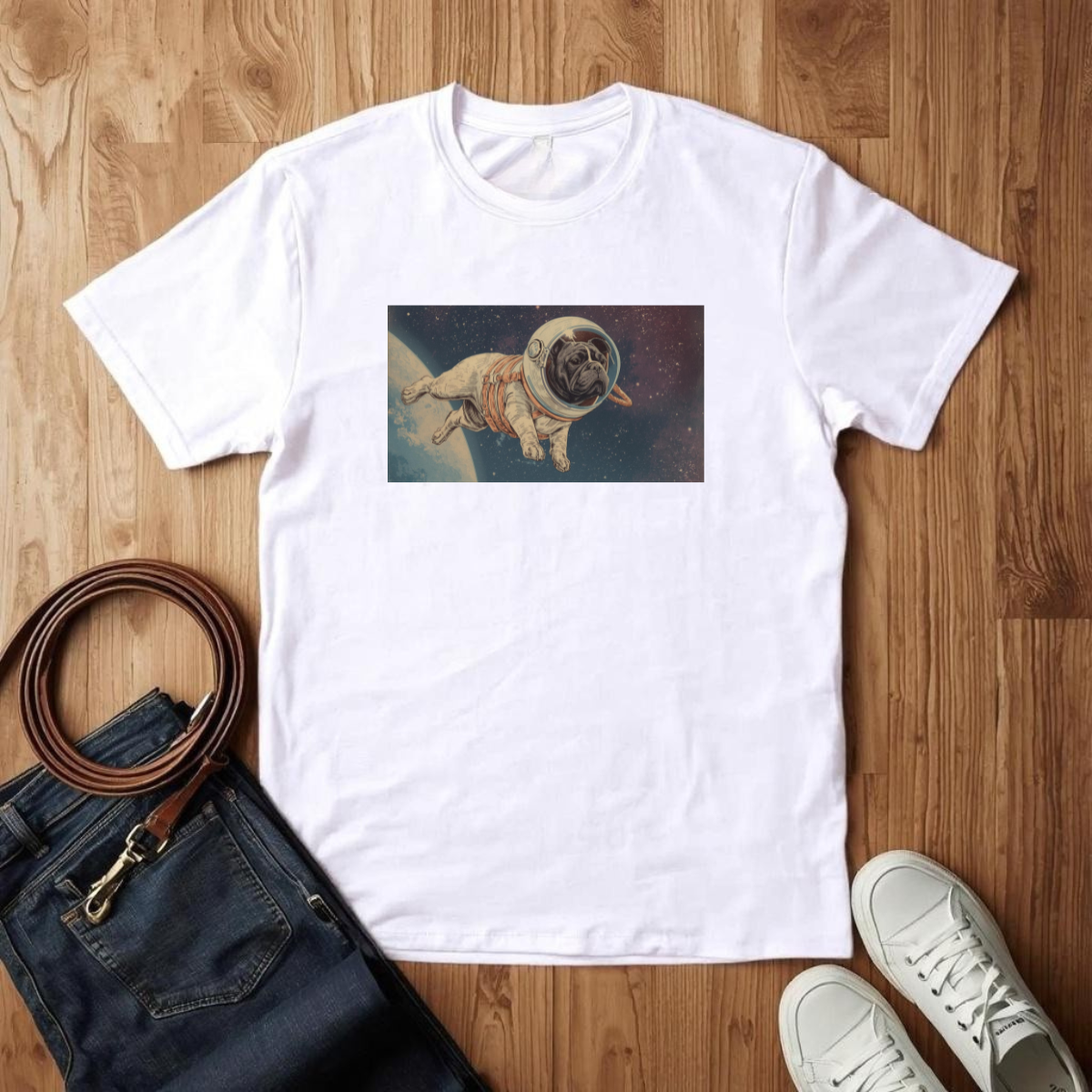 French Bulldog Astronaut - T-Shirt