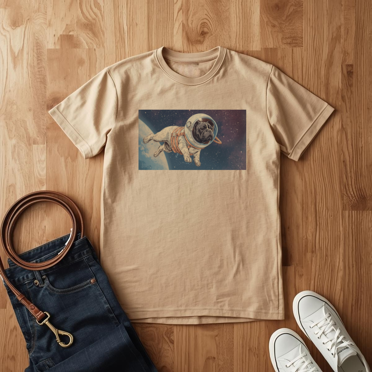 French Bulldog Astronaut - T-Shirt