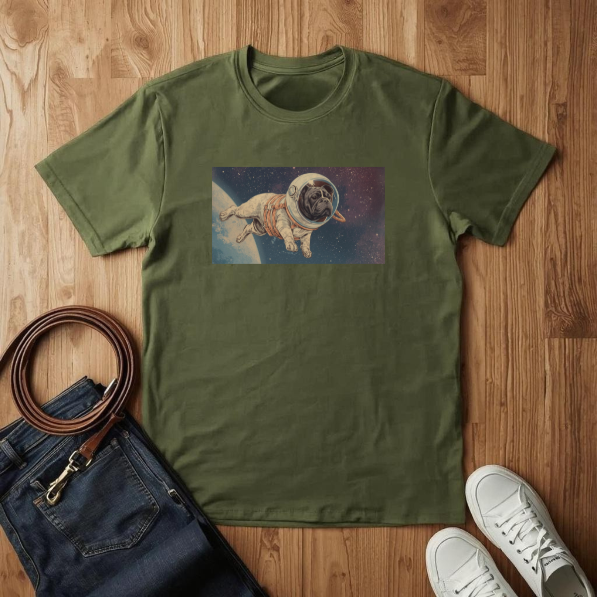 French Bulldog Astronaut - T-Shirt