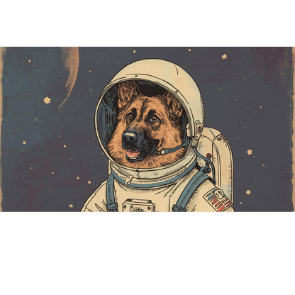 German Shepard Space- T-Shirt
